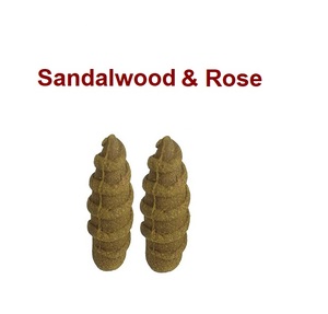 Fourniture en gros de cônes d'encens en bois de santal naturel et rose Conception de refoulement à vis Matériau en bois Prix avancé Couleur blanche - Product Image 1