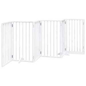 Juego de 6 Corrales Plegables para Perros de Madera de Álamo Blanco de 118.1 Pulgadas de Largo - Product Image 6