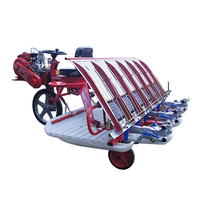 BSM 6-8 rangées haute 8HP 2WD tracteur à pied plantation de graines de riz transplanteur moteur Diesel moteur engrenage entraînement multifonctionnel haute