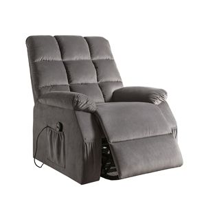Grey Power Lift Recliner con funzione di massaggio incorporato - Product Image 6