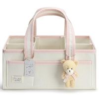 Organisateur de couches pour bébé en feutre personnalisé, grande capacité, panier de rangement pour la chambre d'enfant, panier à couches portable avec poignées