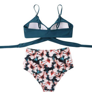 Conjunto de Bikini Sublimado para Mujer, Tendencia Actual, Totalmente Personalizado, Ligero, Fácil de Usar, Transpirable y Cómodo - Product Image 2