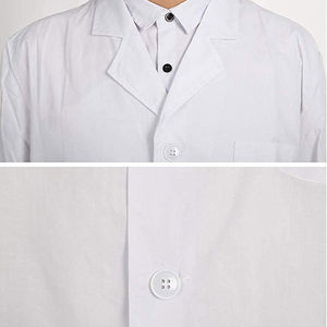 Bata de Laboratorio Clásica de Alta Calidad, Unisex, Talla XL, Tejido de Algodón y Poliéster, Uniforme Médico Hospitalario con Detección de Agujas - Product Image 6