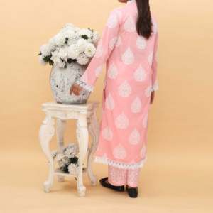 Mujer Blazers 2PC Impreso Cambric Cord Set PS5098 - Product Image 1