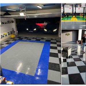 Interlocking Garage Tile PVC <b>Plastic</b> Flooring Heavy Duty Industrial Floor PVC Coin Indoor Waterproof Vinyl Flooring 6mm - Product Image 2
