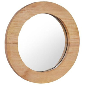 Espejo de pared redondo decorativo de metal dorado hecho a mano, con marco de hierro con diseño de hoja de ginkgo, ideal para la decoración de la sala de estar o hoteles. - Product Image 2