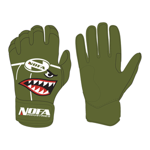 Gants de baseball/softball en cuir rembourrés antidérapants ambidextres Nofa Industries pour adultes, professionnels, hommes, femmes, sur mesure XXL XL - Product Image 1