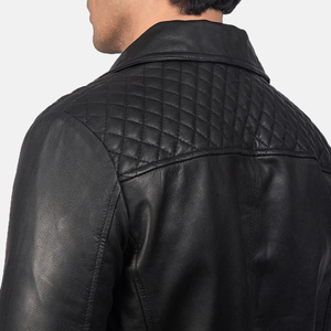 Blouson en cuir de vachette pour homme, nouvelle collection, tendance, avec logo personnalisé, 100 % cuir véritable, décontracté, fermeture éclair, printemps - Product Image 6