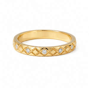 Bague de fiançailles empilable en or massif 9K 10K 14K 18K avec diamant rond de laboratoire certifié IGI, couleur DEF, clarté VS VVS - Product Image 2