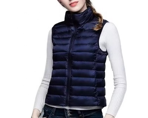 Gilet réversible imperméable de nouvelle conception pour femmes, court, léger, style veste, taille plus, sans manches, respirant pour la course à pied - Product Image 1