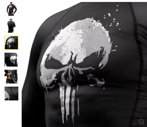 Camiseta de compresión de manga larga para hombre, precio al por mayor, personalizada, de alta calidad - Product Image 4