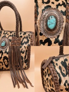 Bolso Tote de Cuero con Estampado de Leopardo, Asa Trenzada, Borla, Cierre de Cremallera, para Viajes Diarios y Compras - Product Image 3