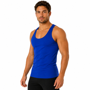 100% Polyester Casual Fit <b>Athletic</b> Sleeveless Gym Fitness Workout Men's Tank Tops Quick Dry Breathable Custom OEM Design - Product Image 1