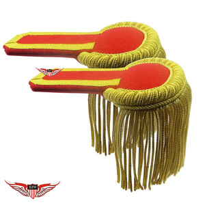 Epaulettes Rojos de Alta Calidad con Flecos, Estilo Napoleón Francés, Ecológicos - Product Image 5