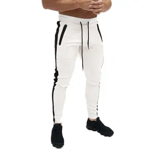 Calça masculina de algodão, novidade-modelo de musculação, confortável, fitness, casual, para treinamento, de corrida