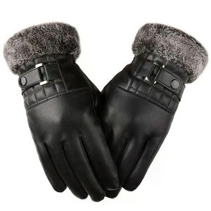 Guantes de Conducción de Piel de Oveja Personalizados al por Mayor, con Pantalla Táctil, para Invierno, Unisex, de Cuero Genuino, con Cierres a Presión, Ajuste Perfecto - Product Image 4