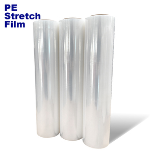 Soft <b>Plastic</b> Transparent Pallet Polyolefin LDPE Cast Easy Hand Stretch <b>Wrap</b> Roll for Food Packaging Cling <b>Wrap</b> Film PE - Product Image 1