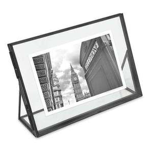 Metal Rectangle Photo <b>Frame</b> <b>Floating</b> Glass Wall Decor Horizontal Picture <b>Frame</b> for Home Display - Product Image 2
