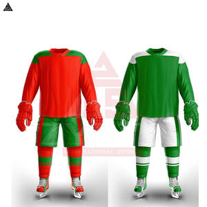 Uniforme de hockey sur glace pour hommes en tissu doux de qualité supérieure, prix avantageux, vente chaude, logo/couleur personnalisés, uniforme de hockey sur glace avec un nouveau design - Product Image 6