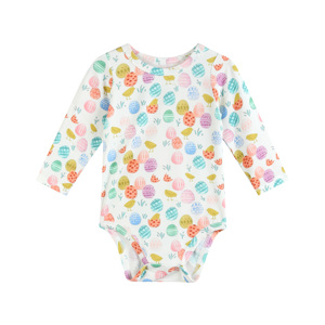 Combinaison bébé unisexe en fibre de bambou confortable et imprimée <span class=keywords><strong>OKIDS</strong></span> - Product Image 2