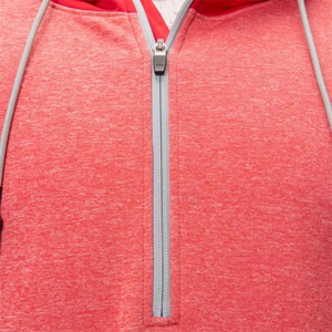 เสื้อแจ็คเก็ตเบสบอลแบบมีฮู้ด รุ่น 2026 ดีไซน์เฉพาะตัว ระบายอากาศได้ดี แขนเสื้อแบบแร็กแลน แขนสั้น ซิป 1/4  พร้อมโลโก้แบบกำหนดเอง ชุดกีฬาเบสบอล - Product Image 5