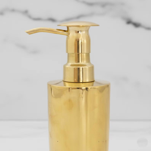 Dispensador de Jabón de Manos de Metal con Acabado Dorado de Alta Calidad, Ideal para Baño y Lavabo, de la India - Product Image 3