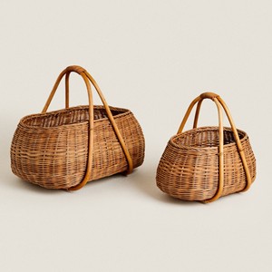 Premium rattan picnic basket gift <b>hamper</b> baskets handmade <b>storage</b> <b>hampers</b> for beaches gardens - Product Image 6