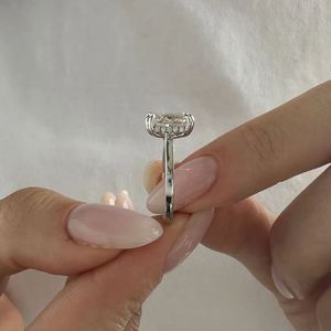 5.0 CT Elongated <b>Cushion</b> Cut Lab Grown Diamond Prong Setting IGI Certified Luxury Engagement <b>Wedding</b> Modern Bridal Proposal - Product Image 2