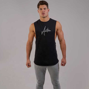 High Quality Sleeveless Gym Shirt <b>Men</b> Workout Tank Top Gym Wear T-shirt Vest <b>For</b> <b>Men</b> - Product Image 1