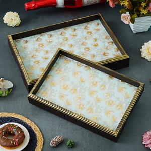 Enamel Tray for Commercial Use Enamel Tray Kitchen Accessory Enamel Tray with Artistic Print Enamel Tray for Modern Homes - Product Image 1