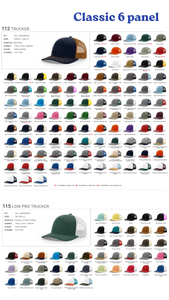 Custom 5 Panel High Profile Trucker <b>Hat</b> <b>Navy</b> Red Mesh Adjustable Snapback Unisex Casual Cap Front Logo Print Spring Summer Style - Product Image 4