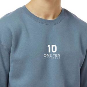 เสื้อสเวตเชิ้ตผู้ชายพรีเมียมเนื้อหนัก 10 ออนซ์ ผ้าฝ้ายฟลีซ ทรงคลาสสิค สวมใส่สบาย สไตล์สตรีทแวร์ ขายส่ง - Product Image 3