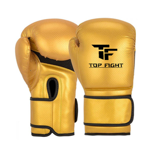 Guantes de Boxeo Dorados de Alta Calidad, Logotipo Personalizado, Piel de Vaca, Hechos a Medida para Adultos, Transpirables, Guantes de Boxeo Premium al por Mayor - Product Image 1
