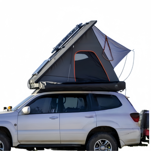 Tente de toit de voiture d'extérieur à coque légère ultra-mince <span class=keywords><strong>pour</strong></span> 1 à 3 personnes, type triangulaire de tente de toit de voiture - Product Image 1