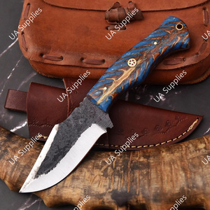 มีดล่าสัตว์ใบตายเหล็กกล้าคาร์บอนสูงแบบดรอปพอยต์ ด้ามจับทรงกรวยสน โครงสร้างฟูลแทง รับผลิตแบบ OEM/ODM ปรับแต่งได้ - Product Image 6