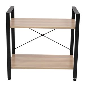 ชั้นวางหนังสือไม้ 2 ชั้น ดีไซน์ทันสมัย สำหรับห้องนั่งเล่น สไตล์อินดัสเทรียล - Product Image 5