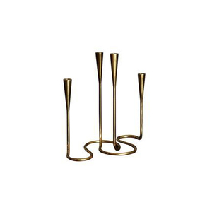 Contemporary Tabletop Metal <b>Tealight</b> Candle Stand with Sculptural Design for Wedding Events Fine Dining and Home Decoration - Product Image 4