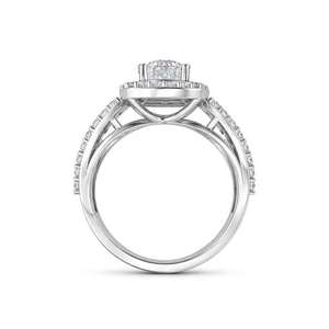 Bague classique Prestige Spark pour femme en argent sterling 925 avec diamant de laboratoire taille brillant de 2,50 carats certifié IGI et plaqué rhodium - Product Image 4