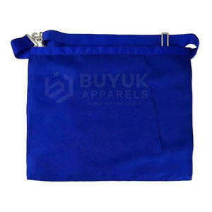 Delantales de masonería de cuero bordados, hechos a mano, ajustables, de lujo, lavables, con broche de seguridad, personalizables, de diseño único y premium. - Product Image 3