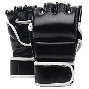 Guantes de Boxeo de Medio Dedo de Piel Sintética de Alta Calidad 2021 para MMA - Product Image 1