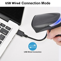 Escáner de Códigos QR con Cable/USB Serie JR05, Resistente a Caídas de 1.5m, Batería de 2000mAh, Escáner de Códigos de Barras Portátil para Logística de Almacén
