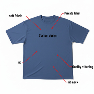 Camiseta Extra Grande Personalizada, OEM/ODM, Alta Calidad, Precio de Fábrica, Suave, Cómoda, a la Moda, Ropa Urbana para Uso Diario - Product Image 2