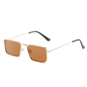 Lunettes de soleil de luxe carrées en métal pour hommes, nouvelle collection RTS, tendance 2026, personnalisables pour femmes, activités de plein air - Product Image 1
