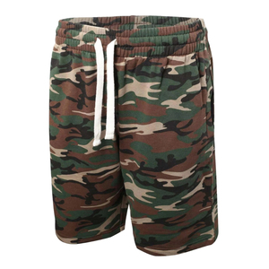 Pantalones Cortos Cargo de Camuflaje de Algodón para Hombre, Cintura Elástica, Estilo Casual de Verano, con Múltiples Bolsillos, Estampado de Camuflaje, Venta al Por Mayor - Product Image 4