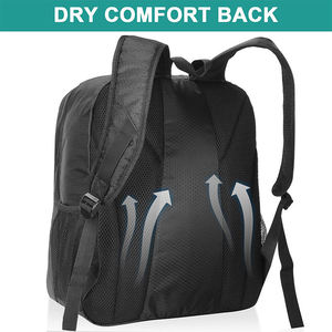 Large Capacity <b>Foldable</b> Basketball <b>Backpack</b> Zipper Ventilated Cleat Section Portable Design Letter Water Resistant Laptop Travel - Product Image 5