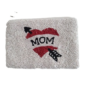 Hermoso trabajo hecho a mano semillas de ojos grandes diseño de cuentas bordado monedero elegante y declaración exclusivo último para niña - Product Image 3