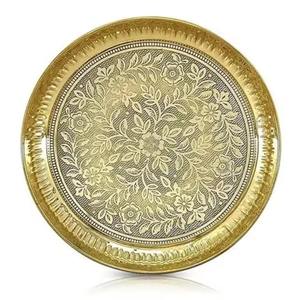 Plateau de luxe en aluminium au design élégant et moderne, fabriqué à la main, respectueux de l'environnement, pour les dîners de mariage - KRAFT WORLD - Product Image 4