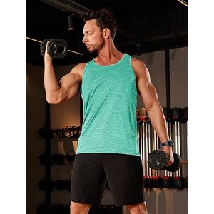 Latest Style Sleeveless Men Tank Top New Design Custom Breathable Plus Size Workout Gym Men Tank Top uploaded by Dress Sports - Product Image 2