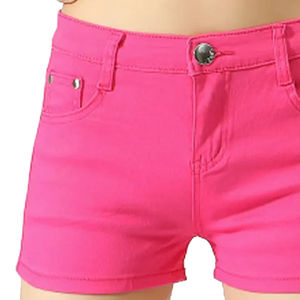 Pantalones cortos de mezclilla a la moda para mujer, hasta la rodilla, de ajuste holgado, con lavado a la piedra y efecto desgastado, de cintura alta, para verano - Product Image 2