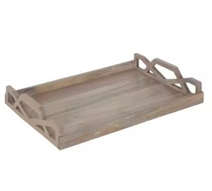Bandeja de Servir de Madera Ecológica Biodegradable, Acabado Pulido, Borde Festoneado, Apta para Contacto con Alimentos, Uso Residencial - Product Image 6